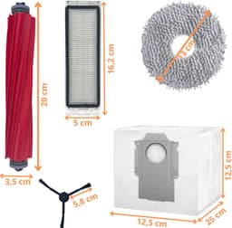 Accessoirespakket voor Roborock QREVO - Zak/Filter/Dweil/Zijborstel/Afzuigrol — thumbnail 2