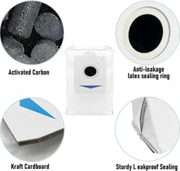 12 stofzuigerzakken Geschikt voor voor de Ecovacs T30S / T30S PRO / X5 Omni / Deebot X2 Omni / X2 Pro robots - Stofzuigeraccessoires - Stofzuigerzakken — thumbnail 3