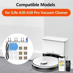 Vervangingsonderdelen geschikt voor iLife A30 A30 Pro stofzuiger: hoofdborstel, stofzak, filter en dweil. — thumbnail 2