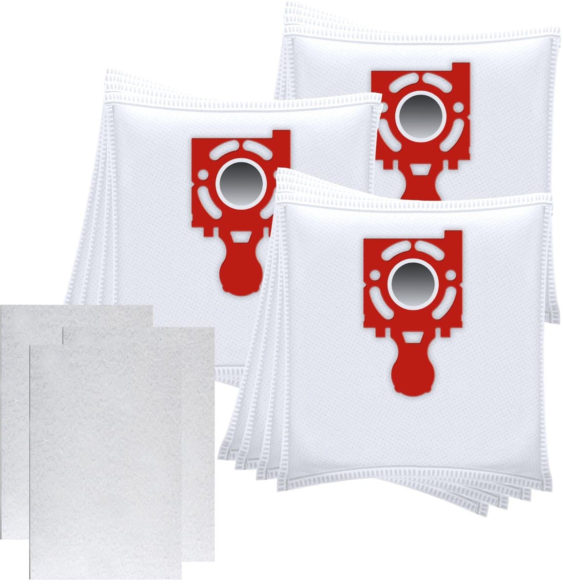 Sillar Set 12x Stofzuigerzak - microvezel - 3x Stofzuiger filter, universeel - vervangend - 3-laags filtersysteem - geschikt voor stofzuigers Zelmer Jupiter Magnat Maxim Solarix Twix — afbeelding 1