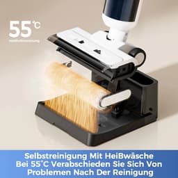 Draadloze nat- en droogstofzuiger W15 Pro - 3-in-1 zuig- en dweilfunctie - 18 kPa krachtige zuigkracht - zelfreinigend systeem - zelfdroogfunctie - HEPA-filter - LCD-display - turboborstel - tot 35 min werktijd - randreiniging <5 mm — thumbnail 3