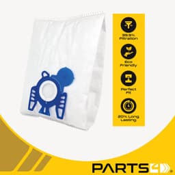 40 Stofzuigerzakken PARTS4® geschikt voor Miele GN -incl. 4 filters- | Made in Europe | O.a. geschikt voor Miele G, N, H, Classic C1, Complete C2, Complete C3, S2 (S2000 > S2999), S5 (S5000 > S5999), S8 (S8000 > S8999), MI40, 9917730 — thumbnail 5