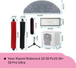 Replacements® Onderdelen geschikt voor de Roborock S8 stofzuiger - 13-delig — thumbnail 2