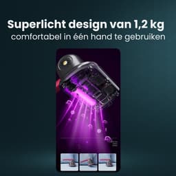 Purgato Huisstofmijt Stofzuiger - UV Lamp - USB Oplader - Kruimeldief - Bacteriën - Matras - Goud — thumbnail 4