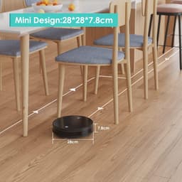 Robot Vacuum Cleaners - Lefant 2-in-1 Robot Vacuum Cleaner with Mop Function - 2200pa Powerful Suction - Automatic Self-Charging Intelligent Vacuum Robot - Ideal for Animal Hair/Hard Floor/Low Pile Carpet — thumbnail 3