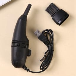 Mini USB Stofzuiger - Computer Reiniger - Bureau Schoonmaken - Handzaam Formaat - 70 Gram - Zwart — thumbnail 2
