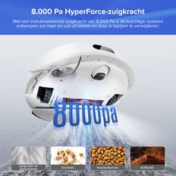 Roborock Q7 L5+ Set-Robotstofzuiger-Dubbel Anti-Tangle Systeem-8000 Pa Zuigkracht-Elektronische Watertank-LiDAR-Navigatie-Ideaal voor Tapijten en Dierenharen-Wit — thumbnail 3