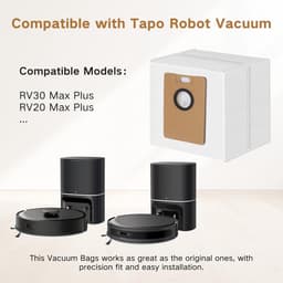 SnelShoppen - 12 Stuks Stofzuigerzakken voor Robotstofzuiger, Perfecte Pasvorm en Sterke Afsluiting, 3.5L Capaciteit, Vervangingszakken voor Tapo RV30 — thumbnail 3