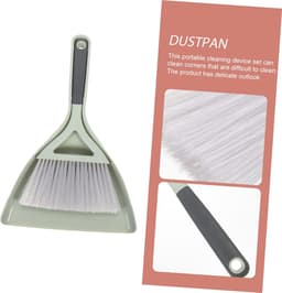Stoffer en blik set - Bezem en blik - Snel opruimen - Ergonomisch handvat - 31x21x4CM - Groen — thumbnail 4