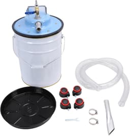 Pneumatische Stofzuiger - Nat Droog Vacuüm - Werkplaats Reinigen - Luchtaangedreven Zuigkracht - 20 Liter Tank - Zilver — thumbnail 4