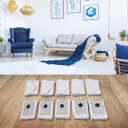 Stofzuigerzakken Vervangend - Zakken Stofzuiger - Hygiënisch Huis - Geavanceerd Filtersysteem - 5 Liter Capaciteit - Wit — thumbnail 2