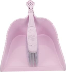 Mini bezem stoffer - Reinigingsset - Bureau schoonmaken - Draagbaar en praktisch - 34.5 cm - Paars — thumbnail 1