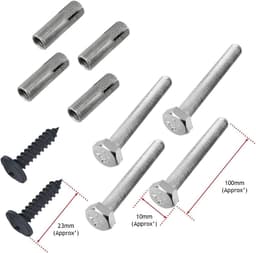 Stofzuiger Opbergrek - Wandhouder Beugel - Ordelijk Huis - Heavy Duty Staal - 2 Beugels + Tas - Zwart — thumbnail 5