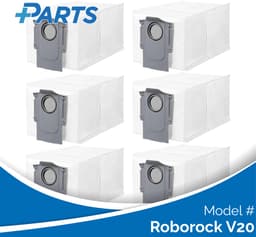 Roborock V20 Stofzakken (6 Stuks, Plus.Parts® alternatief voor 8.02.0239) — thumbnail 1