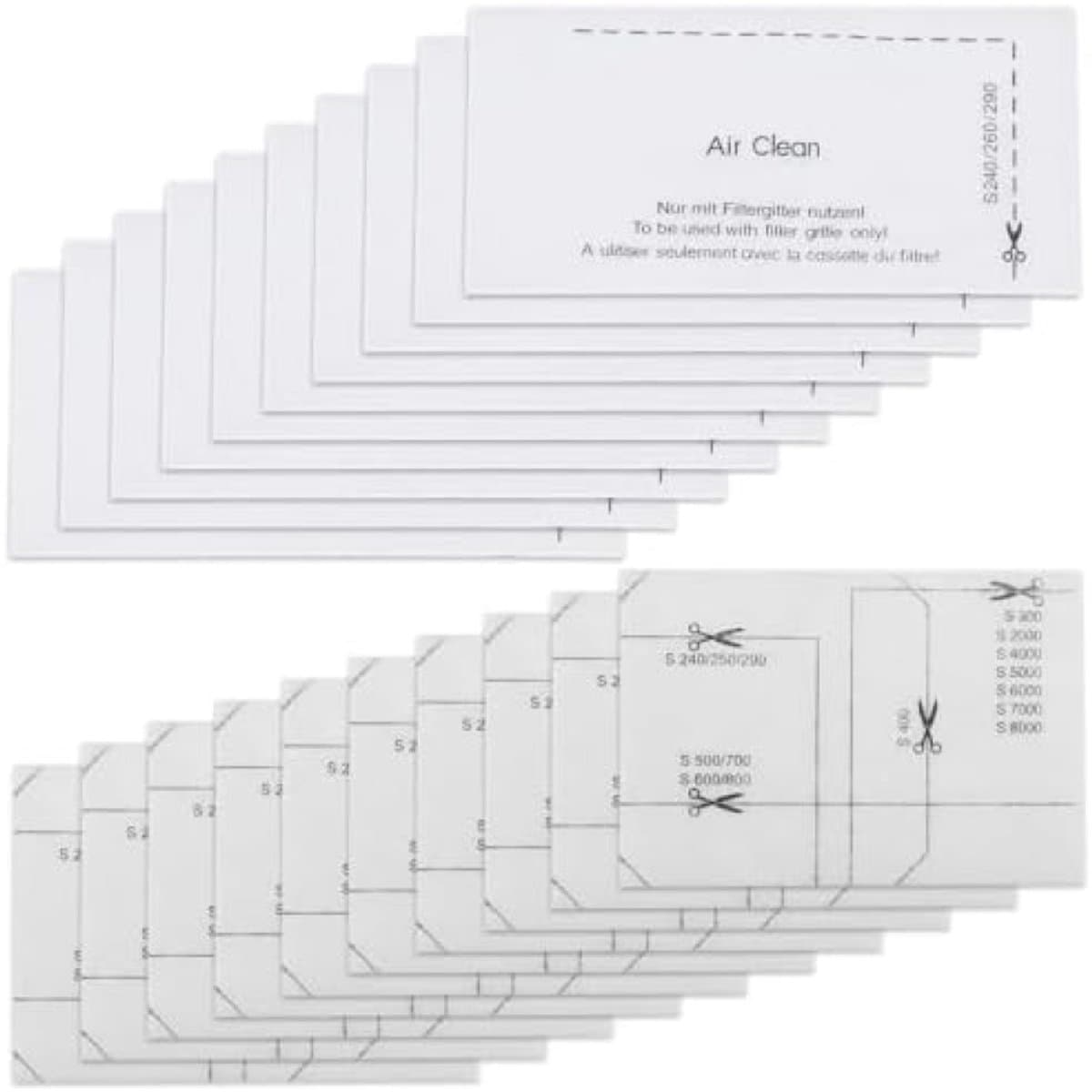 20 stuks filters, inclusief 10 motorbeschermingsfilters en 10 stuks stofzuigerfilters, voor Miele Complete C1/2/3, Compact C1/2, Classic C1, Dynamic U1, S200-S899, S2000-S8999 — afbeelding 1