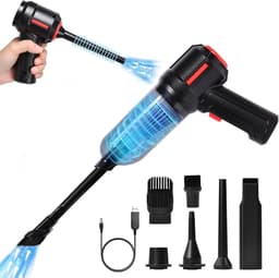 Draadloze Handstofzuiger - 9000 Pa Krachtige Zuigkracht - Oplaadbare 3-in-1 Mini Stofreiniger voor Toetsenborden, Auto en Banken — thumbnail 1