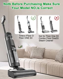 Vervangende accessoires - 6 stuks - geschikt voor Tineco iFloor 3 - Floor One S3 - iFloor 3 Breeze Complete - Floor One S3 - met 1 borstelrol en 4 HEPA filter — thumbnail 4