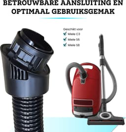 Somstyle Stofzuigerslang Geschikt voor Miele C3, S6 & S8 Stofzuiger - Stofzuigeraccessoires - 2.5 Meter - Zwart — thumbnail 4