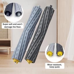 2 paar - Accessoires voor robotstofzuigers - Hoofdborstel voor iRobot Roomba 800- en 900-serie - Vervangende borstel voor modellen 860, 870, 880, 980 - Reinigingsborstel - Reinigingsaccessoires - Diverse kleuren — thumbnail 3