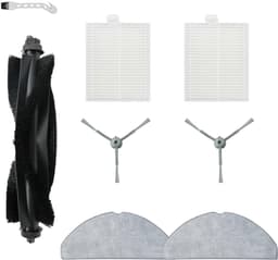 8 stuks robotstofzuiger accessoires - Geschikt voor Eufy G50 Hybrid (SES) - L60 Hybrid (SES) - L60 - L60 SES - L50 - L50 SES - Onderdelen - voor robotstofzuiger - met reinigingsborstel - Vervangingsonderdelen — thumbnail 1