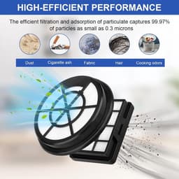 Ronte - Stofzuiger vervangingsfilter accessoires - HEPA-filter, motorbeschermingsfilter - Bosch BZ152EF serie 2 - Bosch BGC05A220A BGC05A320 BGC05A322 BGS05A221 BGS05A225/03 - Zakloze stofzuigers - Hoge kwaliteit — thumbnail 3