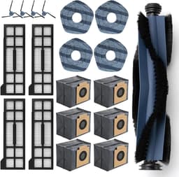 Cosensi - Accessoiresset voor stofzuigerrobot: hoofdborstel, zijborstels, HEPA-filters, reinigingsdoeken en stofzakken - Vervangende onderdelen & accessoires — thumbnail 1