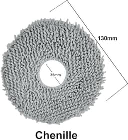 PromoHome 12x microvezel/chenille dweilpads Geschikt voor Dreame L10s Pro Ultra Heat, L10 Ultra/Prime/Dreamebot L10s Plus, L10s Pro Gen 2 L20 Ultra — thumbnail 3