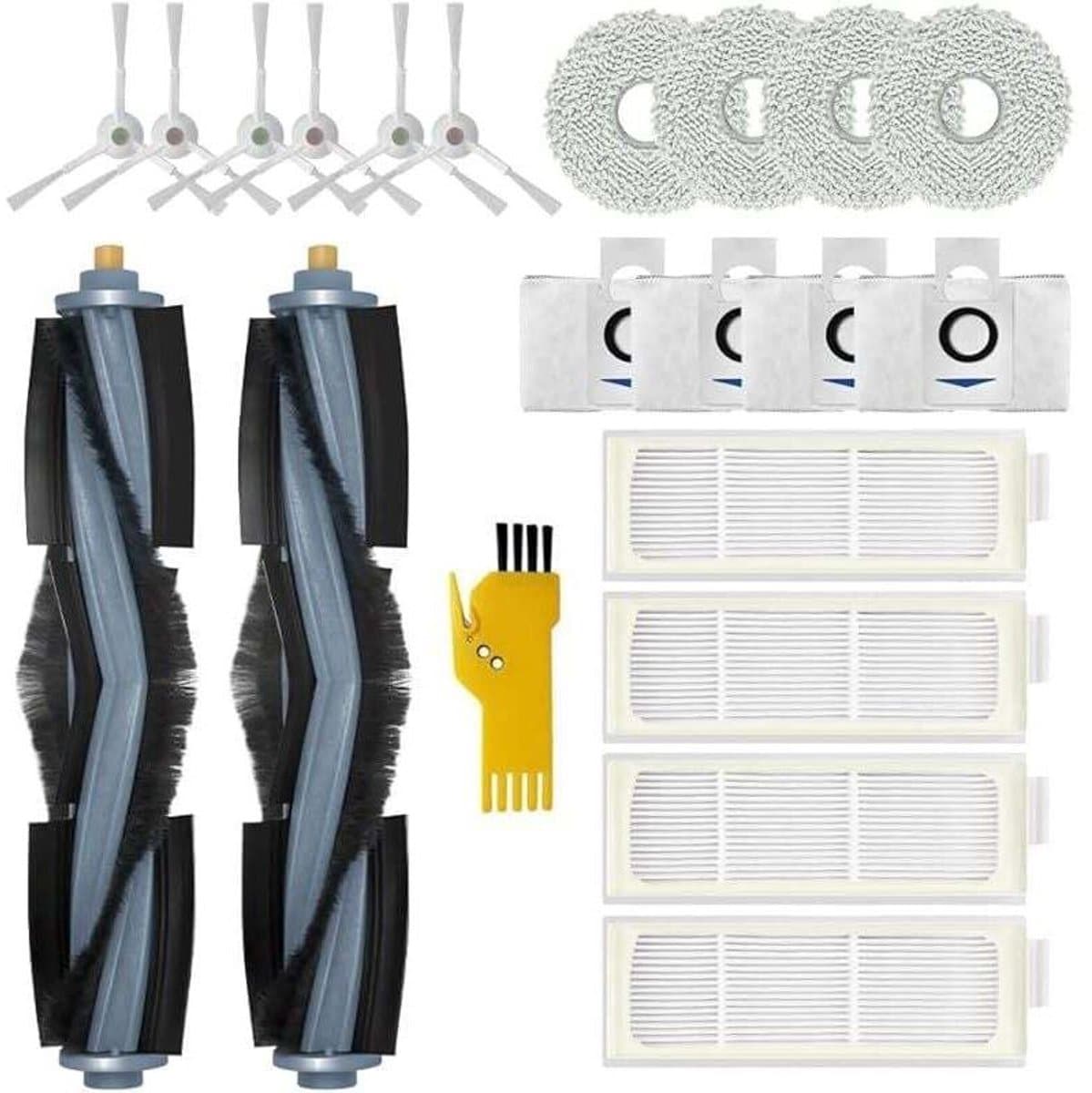 Accessoirekit Geschikt voor de ECOVACS DEEBOT T20 OMNI T20e Omni robotstofzuiger. Vervangingsonderdelen: 20 stuks, 2 rolborstels, 4 filters. — afbeelding 1