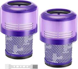 Geschikt voor Vervangende filters voor de Dyson V11 Torque Drive draadloze stofzuiger, compatibel met de Dyson V11 SV14 Animal en V15 Detect draadloze stofzuigermodellen, onderdeelnr. 970013-02, 2 stuks-Belle's product — thumbnail 1