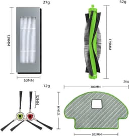 Onderhoudsset Geschikt voor iRobot Roomba Combo 113 - 9 Stuks - Alternatief voor 4719025 - Inclusief HEPA Filters, Zijborstels, Dweilpads & Hoofdborstel — thumbnail 4