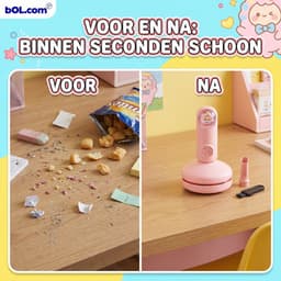 Sogiol® Draadloze Mini Stofzuiger - Draagbare Kruimeldief voor Auto en Huis - Compacte Handstofzuiger - Oplaadbaar & Sterke Zuigkracht — thumbnail 2