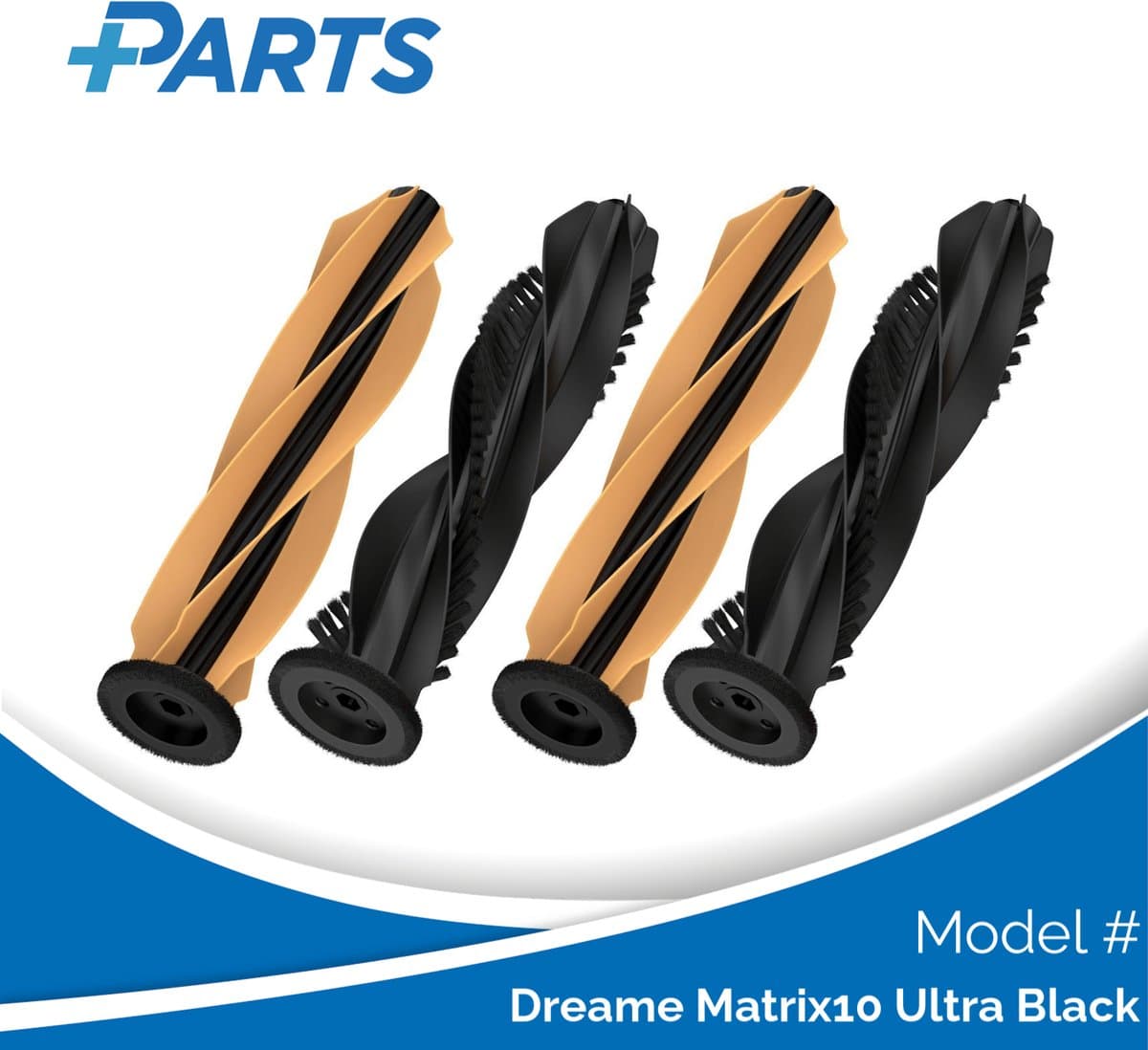 Dreame Matrix10 Ultra Black Borstels (4 Stuks, Plus.Parts® alternatief voor RMB13) — afbeelding 1