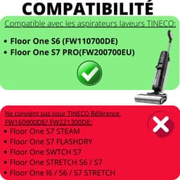 Accessoirespakket voor Tineco Floor One S6 / Floor One S7 PRO - Rolborstel [Set 2] Filter [Set 2] — thumbnail 3