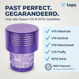 Tops filterset voor Dyson V10 – Geschikt voor SV12 & SV27 – Wasbaar en Herbruikbaar – 2 stuks — thumbnail 3