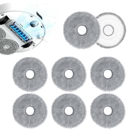 Dweilpads - Geschikt voor dreame X10 / S10 Plus / L10S Ultra - Mop Pad - 13.5*13.5cm - 8 stuks - Grijs — thumbnail 1