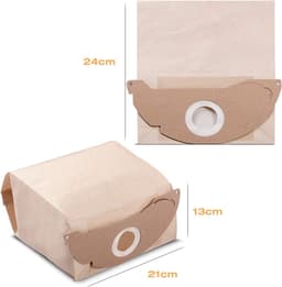10x Stofzuiger zakken geschikt voor Kärcher WD2250 A2004 A2054 MV2 WD2 6.904-322.0 Stofzakken Stofzuigerzak WD 2.200 - 2.210 - 2.240 - 2.250 — thumbnail 2