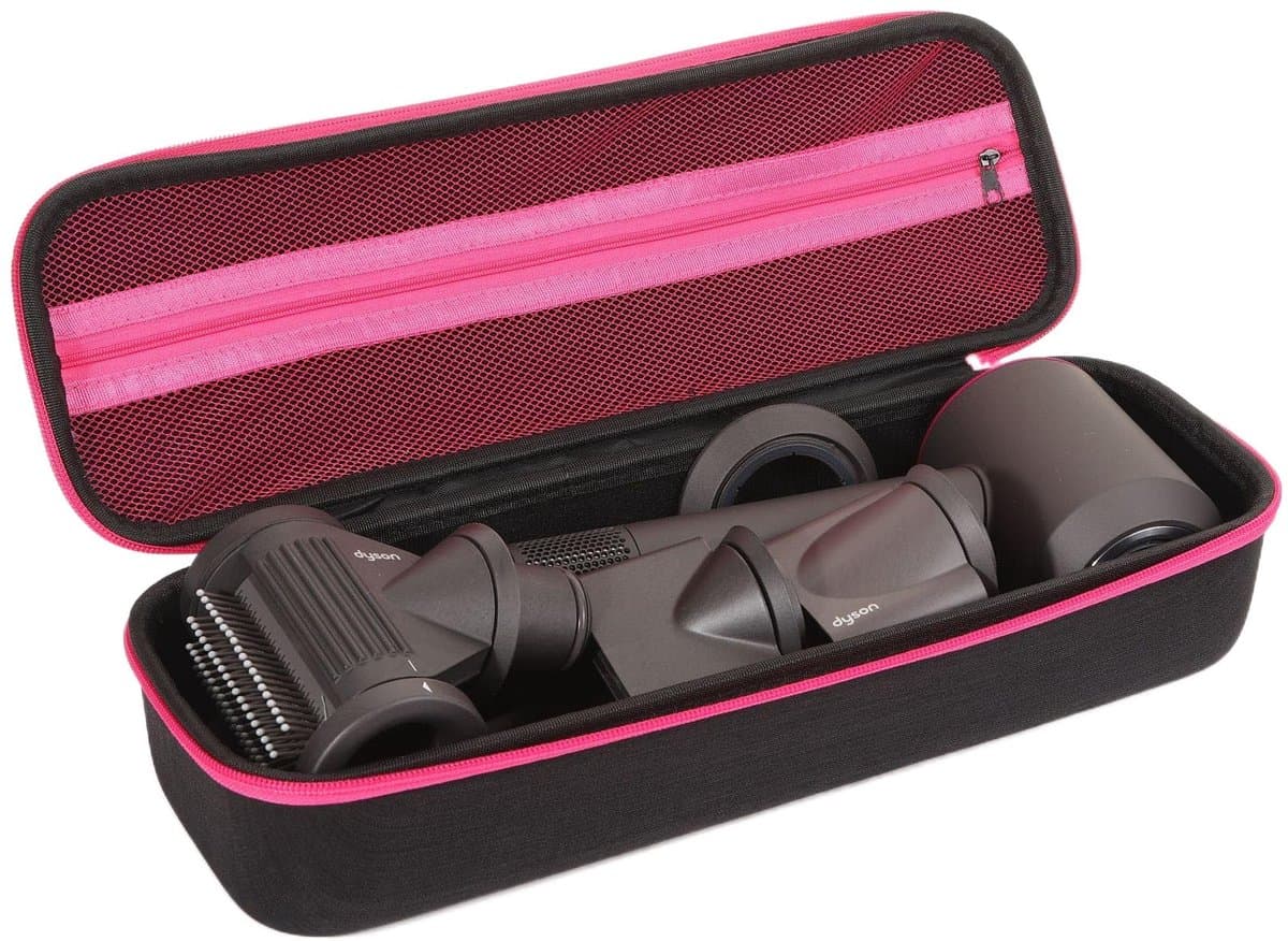 Draagtas / Reistas / Opbergtas / Beschermhoes Geschikt voor Dyson & Opzetstukken - Lege Tas-Zwart en roze-Belle's product — afbeelding 1