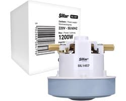Sillar, stofzuigermotor 1200W - enkele turbine - vervanging 4.610-066.0, N 6210820029 - geschikt voor Karcher BV 5/1, DS5200, K5200, T10/1, Profi 1-5, 10 stofzuigers - 220V - 50/60Hz