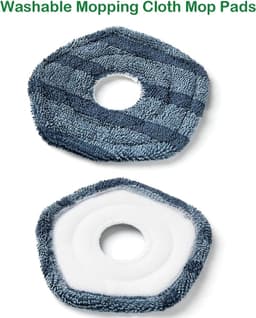 4 Stuks Mop Pads geschikt voor Eufy X10 Pro Omni en Eufy X9 Pro Robot Stofzuigers - Wasbaar en Herbruikbare Zachte Dweilen Pad Vervanging Accessoires — thumbnail 5