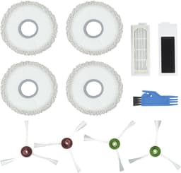 Vervangende onderdelen voor OMNI stofzuiger - Deebot T20 reserveonderdelen - accessoires - 4 zijborstels + 2 stofzuigerfilters + 4 dweildoeken + 1 reinigingsborstel — thumbnail 4
