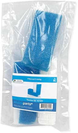 Multaparts® filterset 5-delig geschikt voor Thomas SE & Twin T1, T2, TT serie | Vervanging voor 787203 | Set bestaat uit 3 schuimfilters, microfilter en lamellenfilter — thumbnail 2