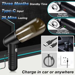 Lexium Kruimeldief snoerloos – Kruimeldief met steel – Nat&Droog – Handstofzuiger – Extreme zuigkracht – Kruimeldief snoerloos – Kruimelzuiger – Jouw ultieme schoonmaakpartner – Kruimelzuiger – Autostofzuiger – Handstofzuiger - Draadloos — thumbnail 2
