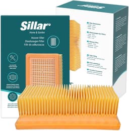 Sillar, stofzuigerfilter, uitlaat, HEPA, geschikt met Karcher WD4, WD5, WD6, MV4, MV5, MV6 stofzuigers, vervanging voor filters 2.863-006.0, 2.863-005.0, 16x10.2x5 cm, 2 stuks — thumbnail 3
