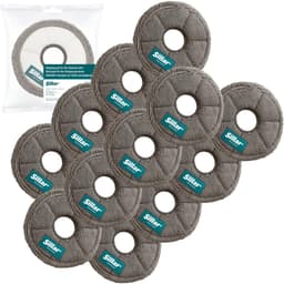 Sillar, set 12 dweilpads, microvezeldoek, geschikt voor Xiaomi S10 S20 X10 X20 L10 L20 X30 X40 X50, vervanging RMP7 / RMP8, herbruikbaar, diameter 13.5cm — thumbnail 1