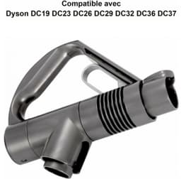 Handgreep Geschikt voor Dyson Stofzuigerslang - Geschikt Voor DC19 DC23 DC26 29 32 36 37 handvataccessoires - Stofzuigeraccessoires - Vervangend handvat - Simpel zelf uw greep vervangen van uw stofzuiger - Ergonomisch & Duurzaam - grijs — thumbnail 2