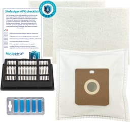 Multaparts® stofzuiger-APK set Nilfisk One serie | Complete onderhoudsset met stofzuigerzakken (10 x), motorfilter (2 x), HEPA filter, APK-checklist & APK-sticker | Maak je stofzuiger als nieuw — thumbnail 1
