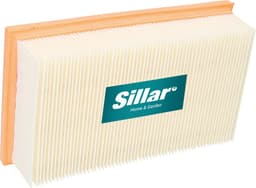 Sillar, 1 x stofzuigerfilter, luchtfilter voor industriële stofzuigers, EPA filter, voor droog gebruik, vervanging, geschikt voor Karcher, Flex, Dewalt 6.904-367, 6.904-208, 6.904-190, 6904367, 6904208, 6904190, 24x14x5.8cm — thumbnail 2