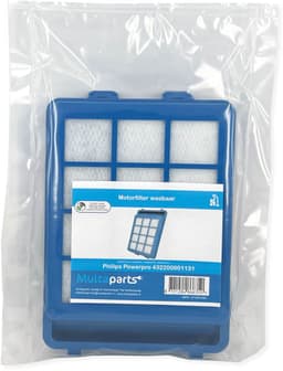 Multaparts® uitwasbaar motorfilter voor Philips | Afm. 18,5 x 13,7 x 4 cm | O.a. geschikt voor Philips PowerPro Ultimate, Marathon Ultimate serie | Voor stofzakloze stofzuigers | Vervanger voor 432200901131 — thumbnail 3