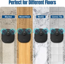 4 stuks herbruikbare moppads, geschikt voor Eufy omni C20 robotstofzuigers - Vervangende wasbare dweil - Moppads - Accessoires voor robotstofzuigers — thumbnail 4