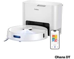 Ohana DT - Redkey R10 - Robotstofzuiger Met Dweilfunctie - Robotstofzuiger Met Laadstation - Robot Stofzuiger - 4000Pa Zuigkracht - Wit